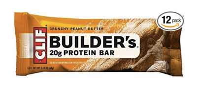 12 pack of CLIF Builder's Crunchy Peanut Butter Protein Bars
