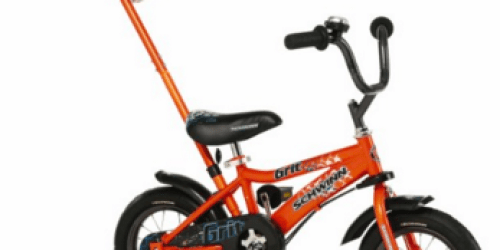 Schwinn Boy’s 12″ Grit Bike w/Removable Push Handle Only $69 Shipped (Reg. $119)