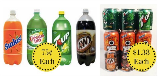 Sunkist, Canada Dry, 7-Up and A&W