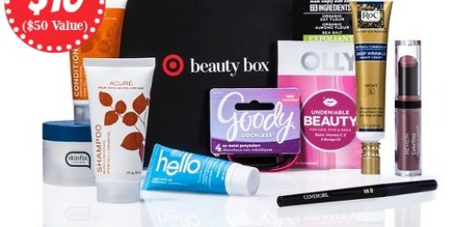 Target Beauty Box ONLY $10 Shipped ($50 Value)