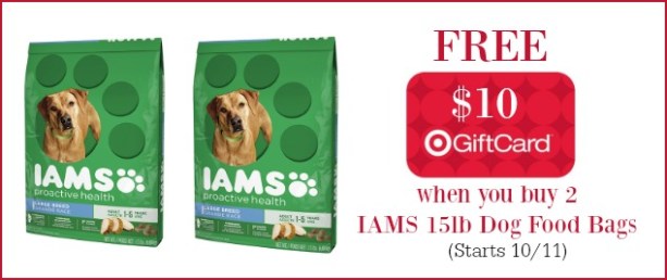 Target IAMS Dog Food Deal