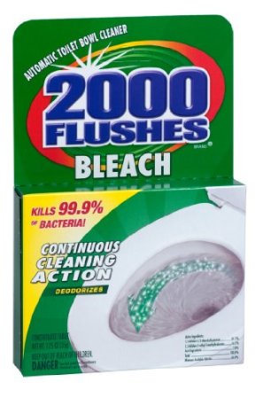 2000 Flushes with Bleach