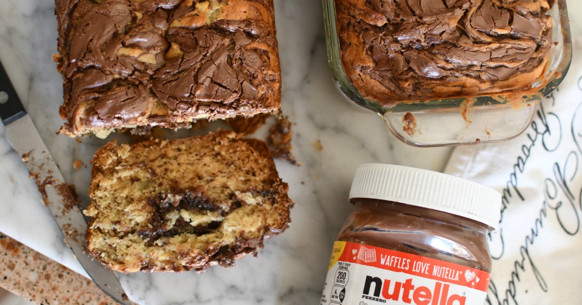 Best Banana Bread with Nutella | Exclusive Hip2Save Recipe