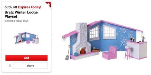 Target: 50% Off Bratz SnowKissed Winter Lodge Playset = Only $8.99 (Regularly $39.99)