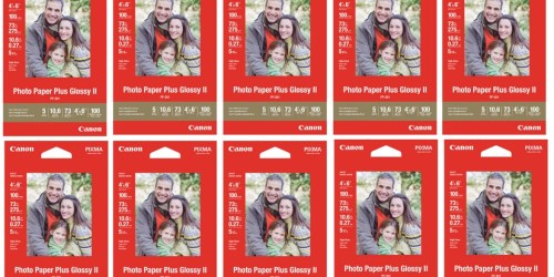 Canon: 10 Canon Glossy 4×6 Photo Paper Packs Only $9.99 Shipped (Regularly $99.90)