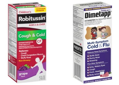 Children's Robitussin and Dimetapp