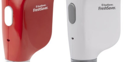 FoodSaver Handheld Vacuum Sealing System $10.49 Shipped (Regularly $29.95)