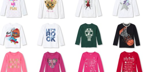 The Children’s Place: Long Sleeve Graphic Tees Only $3.75 Shipped (Regularly $10.50)