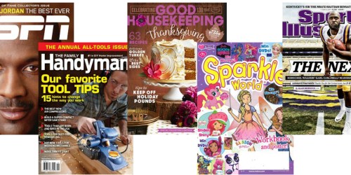 Weekend Magazine Sale: Sports Illustrated, Sparkle World, Good Housekeeping, Family Handyman & More