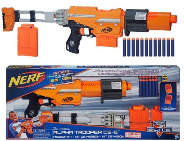 Kohl's: Nerf N-Strike Elite Alpha Trooper CS-6 Mission Kit $11.89 Today ...