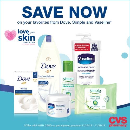 CVS: Nice Savings on Dove, Simple &amp; Vaseline
