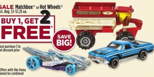 Dollar General: Buy 1, Get TWO Free Matchbox or Hot Wheels Cars (Thru 11/14)