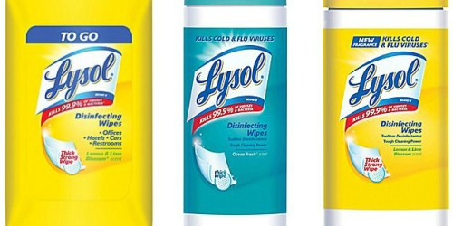 $1/1 Lysol Disinfecting Wipes Coupon (No Size Limits) = FREE Travel Wipes at Dollar Tree + More