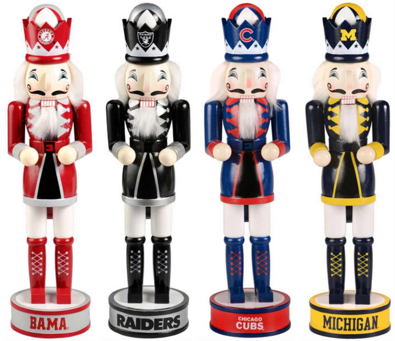 Two NFL Holiday Nutcrackers Only $17.96 