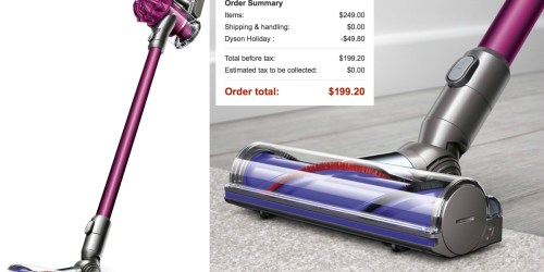 Amazon: Dyson V6 Motor Head Cordless Vacuum ONLY $199.20 Shipped (Reg. $399.99)