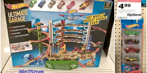 Target: Hot Wheels Ultimate Garage + Free 5-Pack Diecast Vehicles Only $63.74 & Free Store Pickup