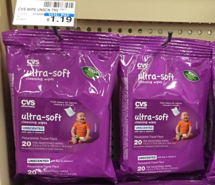 CVS ultra-soft cleansing wipes 20 ct 