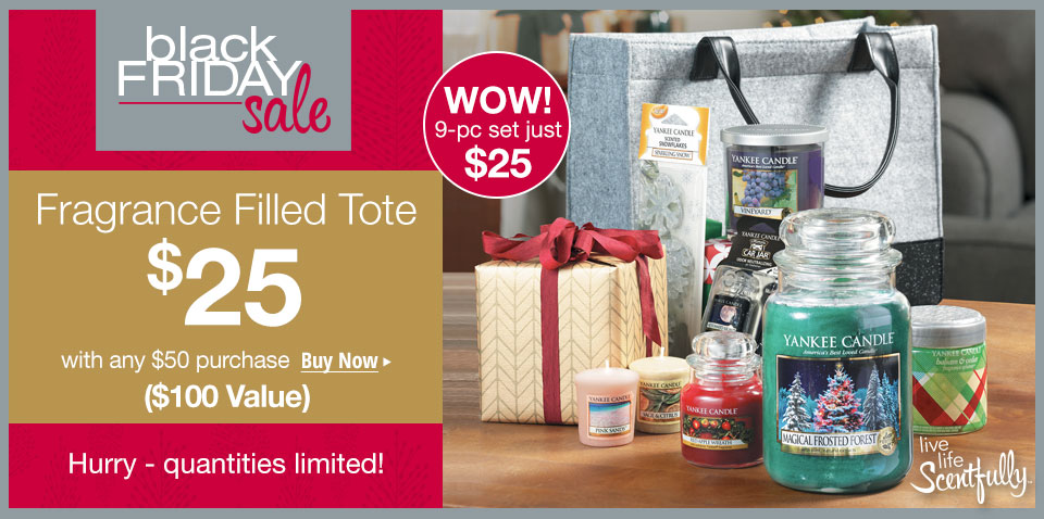 Yankee Candle: 9-Piece Holiday Tote Only $25 with $50 Purchase ($100 ...