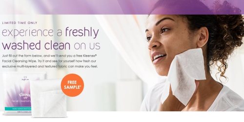 Request a FREE Kleenex Facial Cleansing Wipes Sample (Available Again)