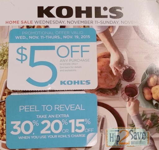 Kohls Coupon In Mail November 2015