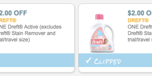 $4 Worth Of High Value Dreft Coupons Reset = Dreft Detergent Only $2.99 At Target