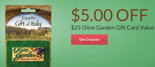 Hurry On Over To The Rite Aid Facebook Page Where You Can Print Out A Sweet 5 Off 25 Olive Garden Gift Card Expires 11 8 15