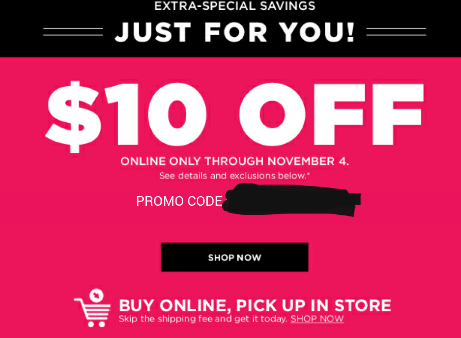Promo Codes November 10 - Part 1 Insta @alyssa.coupons.deals Jo