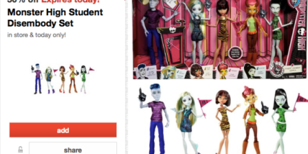 Target: 50% Off Monster High Student Disembody Set Today Only = Just $18.74 (Regularly $49.99)