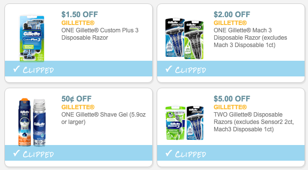 Over 10 In New Gillette Disposable Razor Coupons over-10-in-new-gillette-disposable-razor-coupons