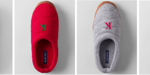 Lands’ End: 30% Off + Free Shipping Today Only = Women’s Fleece Clog Slippers ONLY $6.29 Shipped