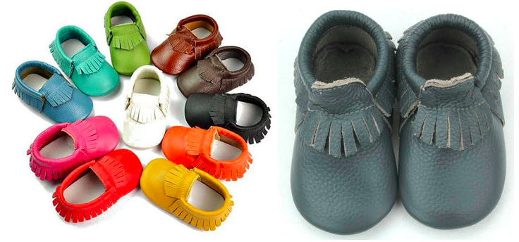 Handmade Leather Baby Moccasins ONLY $11.99