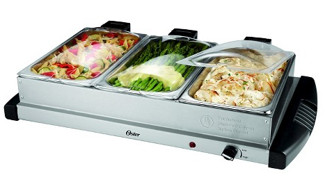 Oster Large Triple Warming Tray Buffet Server
