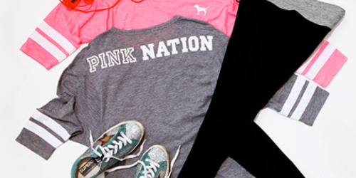 Victoria’s Secret: PINK Boyfriend Jersey & Campus Leggings ONLY $40 (Valid In-Stores or Online)