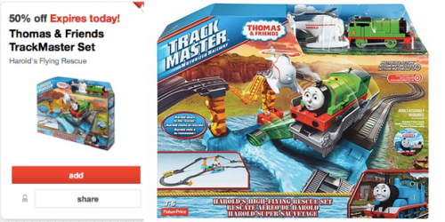 Target Cartwheel: 50% Off Thomas & Friends TrackMaster Set Today Only = Only $13.12