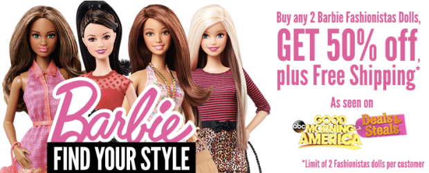 Barbie Fashionistas Dolls ONLY $4.99 Each Shipped