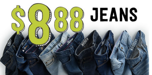 Jeans $8.88