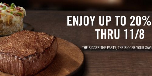 Outback Steakhouse: Up To 20% Off Dinner Entrees