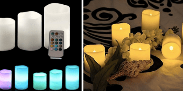 Amazon: Color Changing Flameless Candles Set $13.99 or 6-Pack of Real Wax Flameless Candles $10.99
