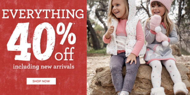 Gymboree: FREE Shipping on ANY Order + 40% Off Everything & Possible Extra 25% Off Email Coupon