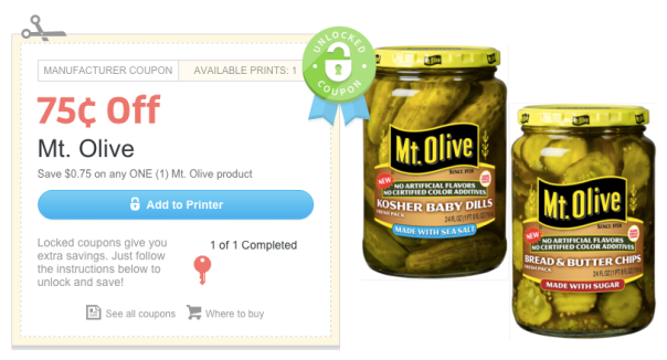Mt. Olive Product coupon