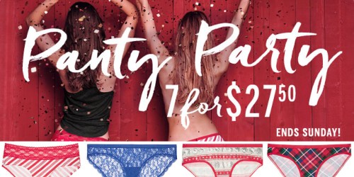 Victoria’s Secret: 7 for $27.50 Panties OR 8 for $27.50 for Angel Cardholders (Starting Tonight) + More
