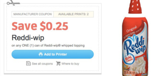 RARE $0.25/1 Reddi-Wip Coupon = Only $1.75 at Walgreens Starting November 15th