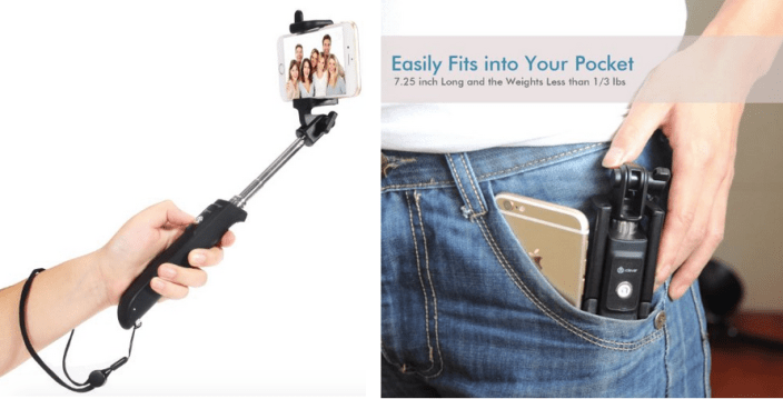 Amazon: Foldable, Extendable &amp; Wireless Bluetooth Selfie Stick