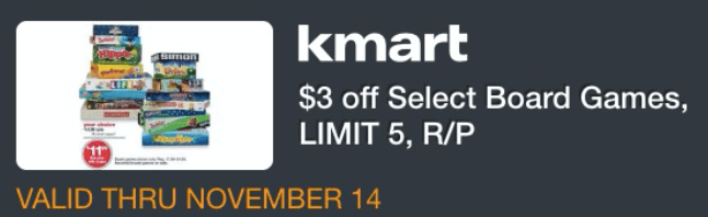 Kmart $3 Off Game Coupon