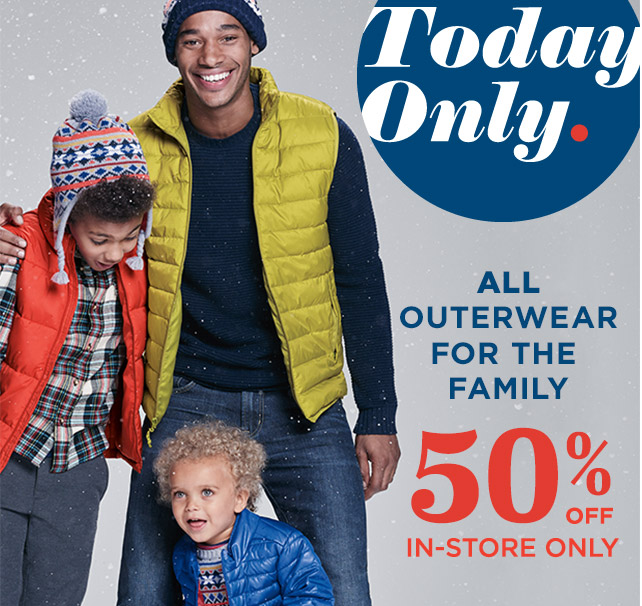 Old Navy: 50% Off Outerwear (Today & In-Store Only) + Online Deals ...