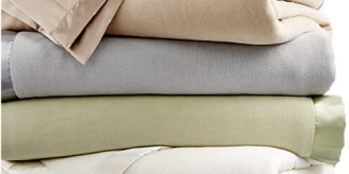 Macy’s: Martha Stewart Collection Soft Fleece Blanket – ALL Sizes Only $14.99 (Reg. $50)