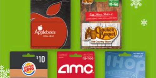 Dollar General: $5 Off Purchase of 2 Select Gift Cards – AMC, IHOP, Cracker Barrel & More