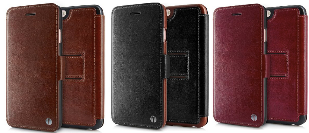 Amazon: Genuine Leather iPhone 6 Case w/ Protective Flip Wallet