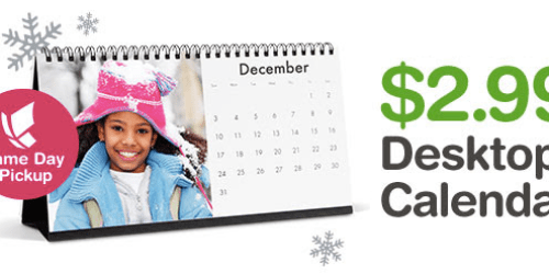 Walgreens Photo: Desktop Calendar Only $2.99 (Reg. $9.99) + Free Same-Day Store Pickup
