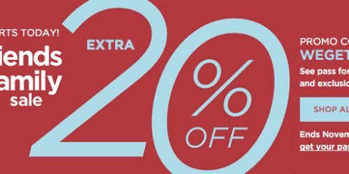 Kohl’s: 20% off Entire Purchase Online or In-Store + $10 off $30 Juniors Denim Purchase